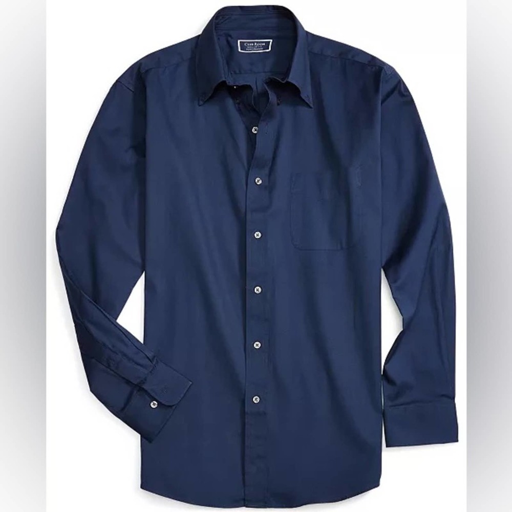 Club Room Regular Fit Performance Button Down Collar Shirt Men’s Size Medium